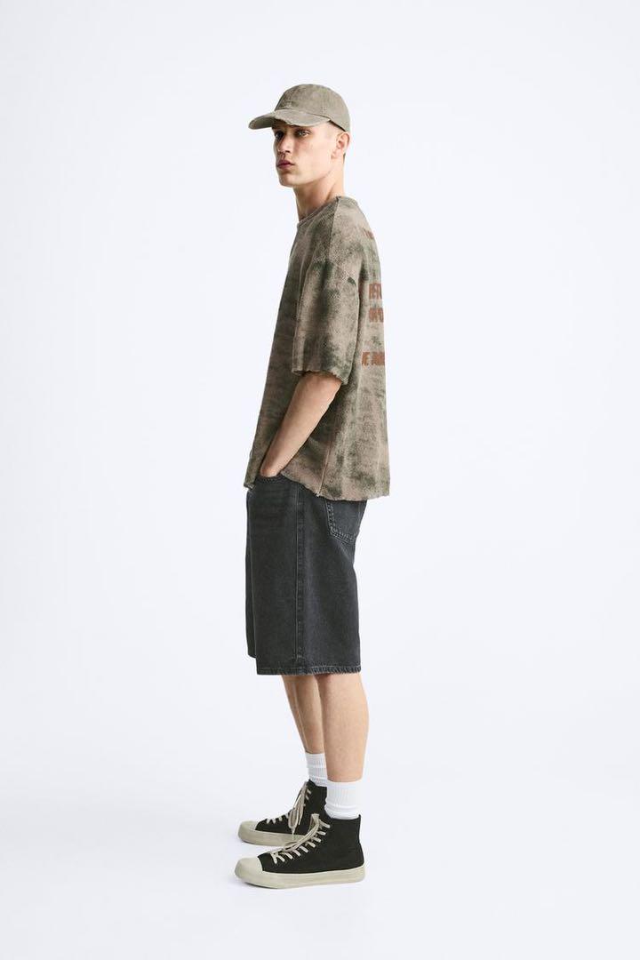 ZARA   BAGGY-FIT バミューダジョーツ