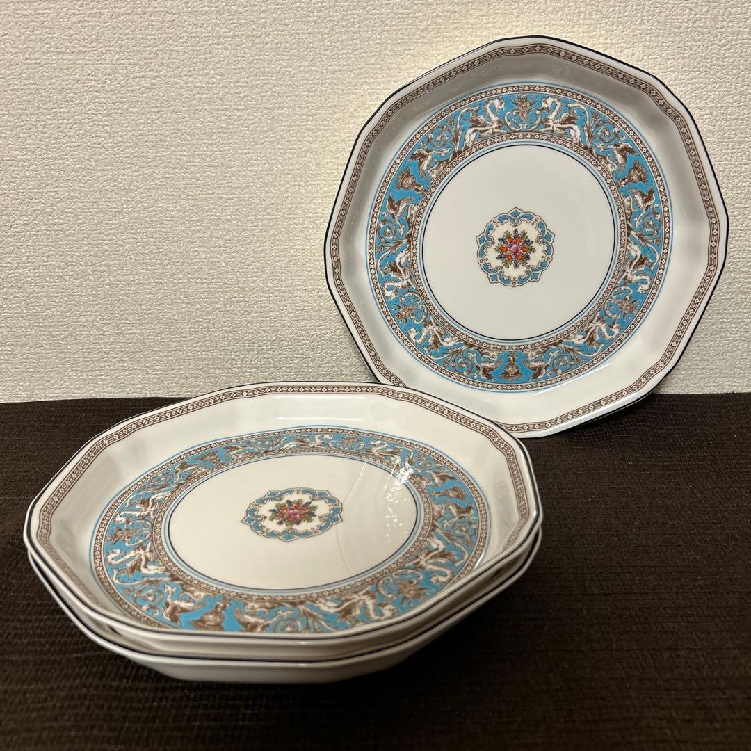 ウェッジウッド　フロレンティーン　オクタゴナルディッシュ　デザートプレート