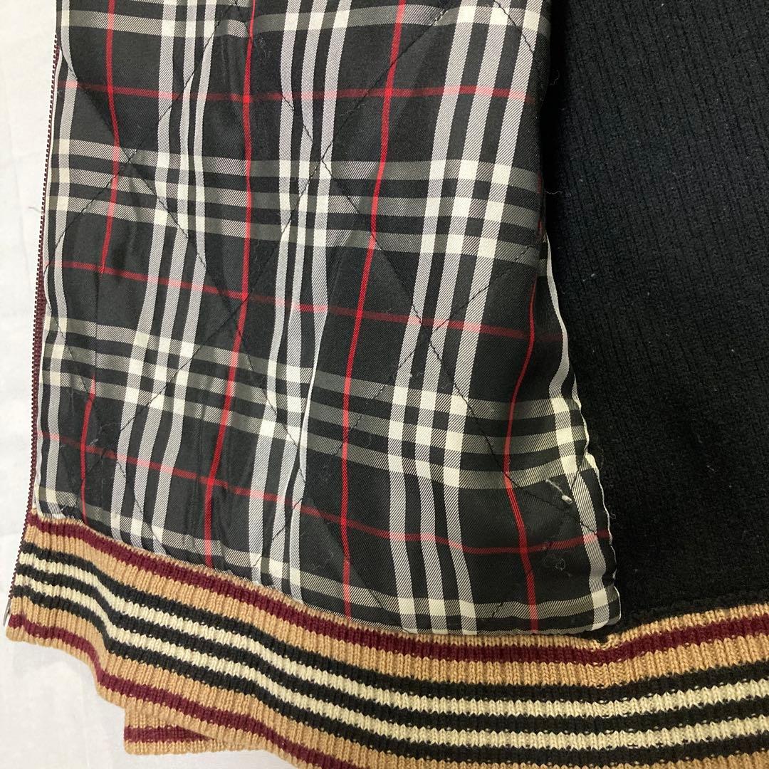 良品✨️ バーバリーブラックレーベル 切替 ニット ホースロゴ ビッグサイズ L