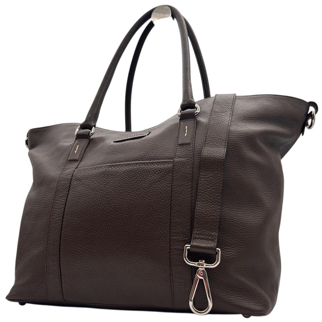 新品同様　ザネラート　バカリン　ショルダーバッグ　2way　レザー　A4　肩掛け