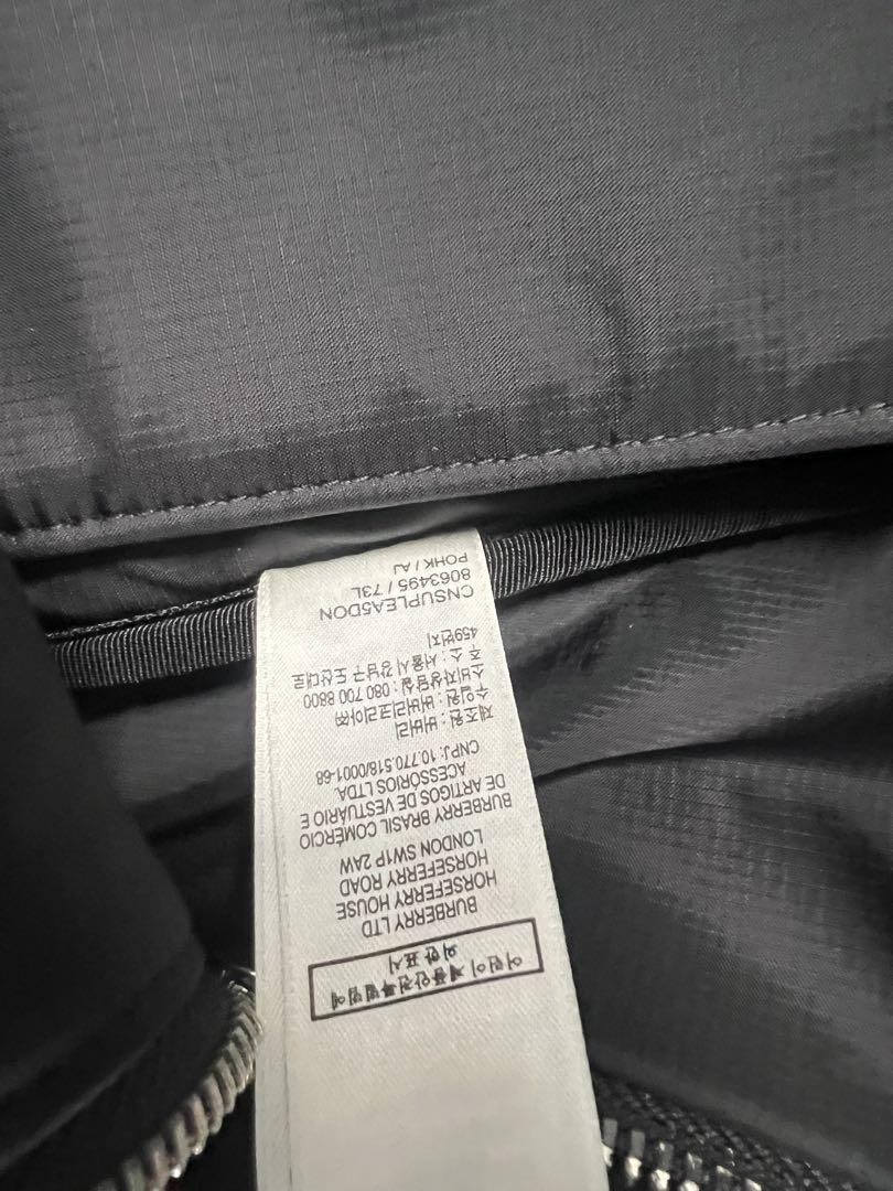 BURBERRY ブラック ナイロン バックパック