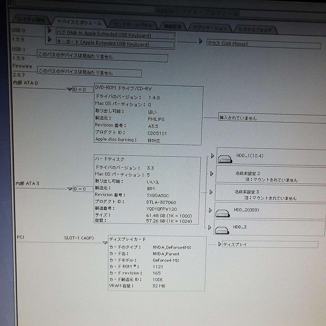 PowerMac G4-MDD 867MHz-dual ATX電源　OS9起動