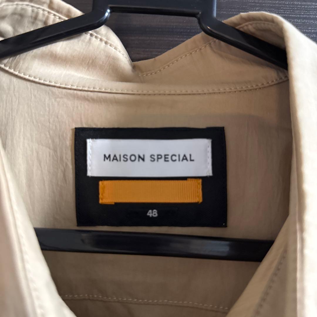 Maison special オーバーサイズシャツ　ベージュ