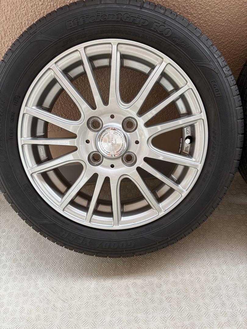 ② 14インチ　アルミホイール・タイヤ2本セット　155/65R14 軽自動車等