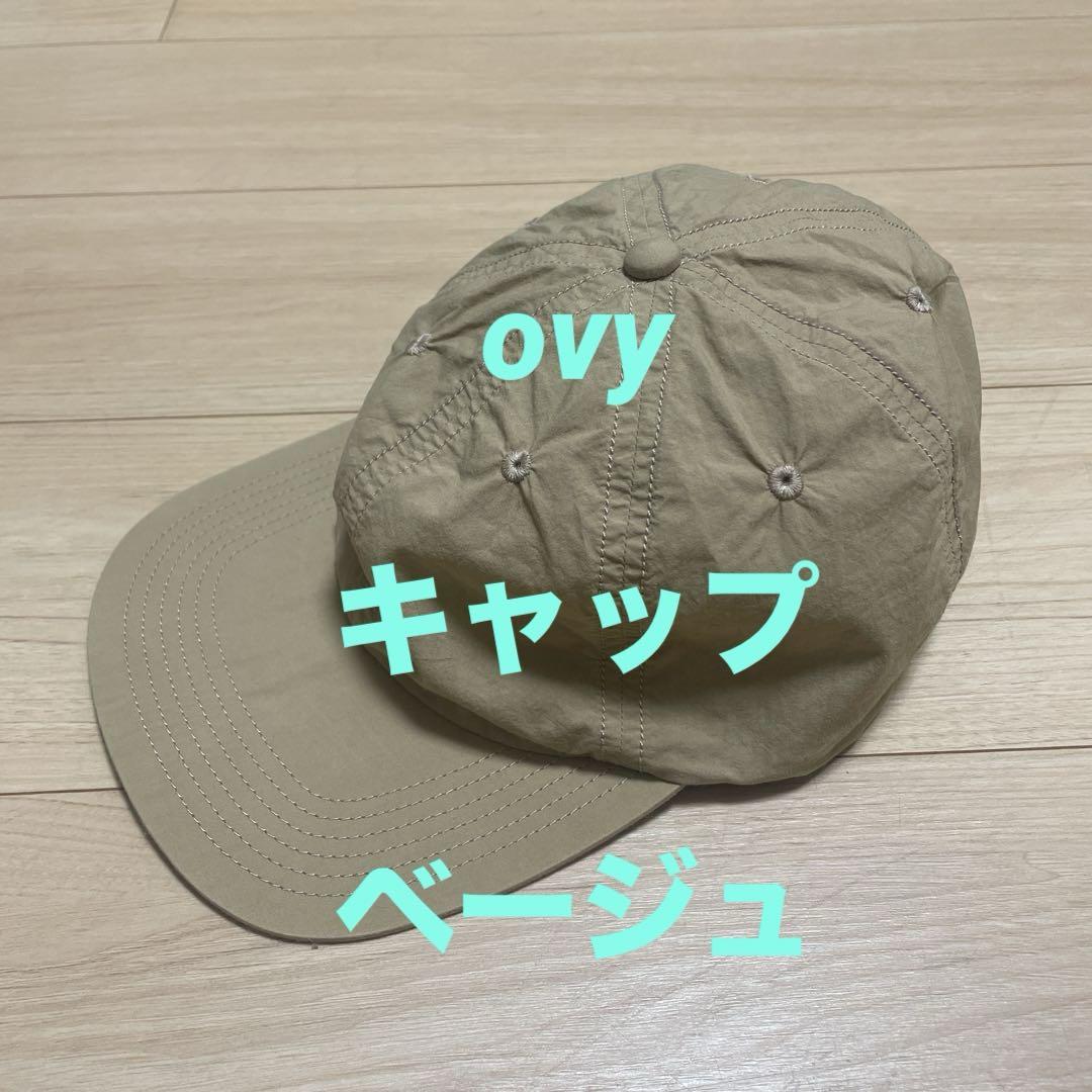 【OVY】Vintage Cotton Shirring 6Panel Cap OVY vintage cotton shirring 6panel cap FREE Nylon BLK Men's