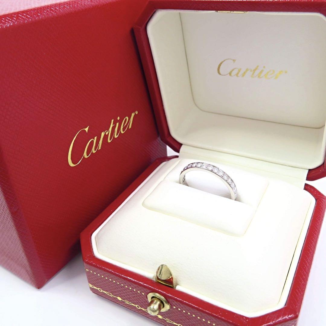 カルティエ 1895 ハーフエタニティ ダイヤモンド リング 指輪 49号