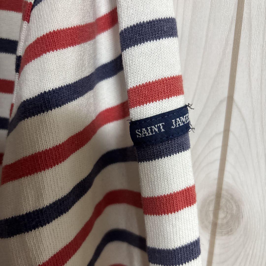 90sフランス製SAINT JAMESウェッソンバスクシャツボーダー長袖Tシャツ