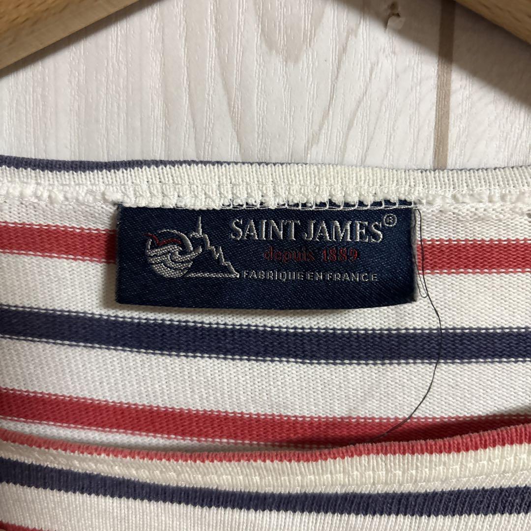 90sフランス製SAINT JAMESウェッソンバスクシャツボーダー長袖Tシャツ
