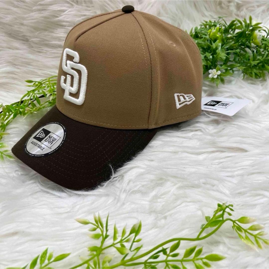 新品 NEWERA SD サンディエゴ ベージュ ニューエラ キャップ MLB