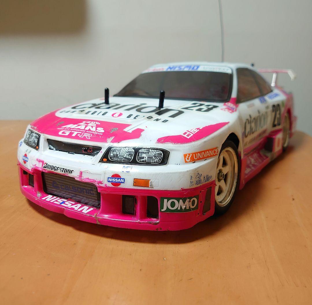 タミヤ　TA02W　ニスモ　クラリオン　GT-R　R33　スカイライン　ボディ