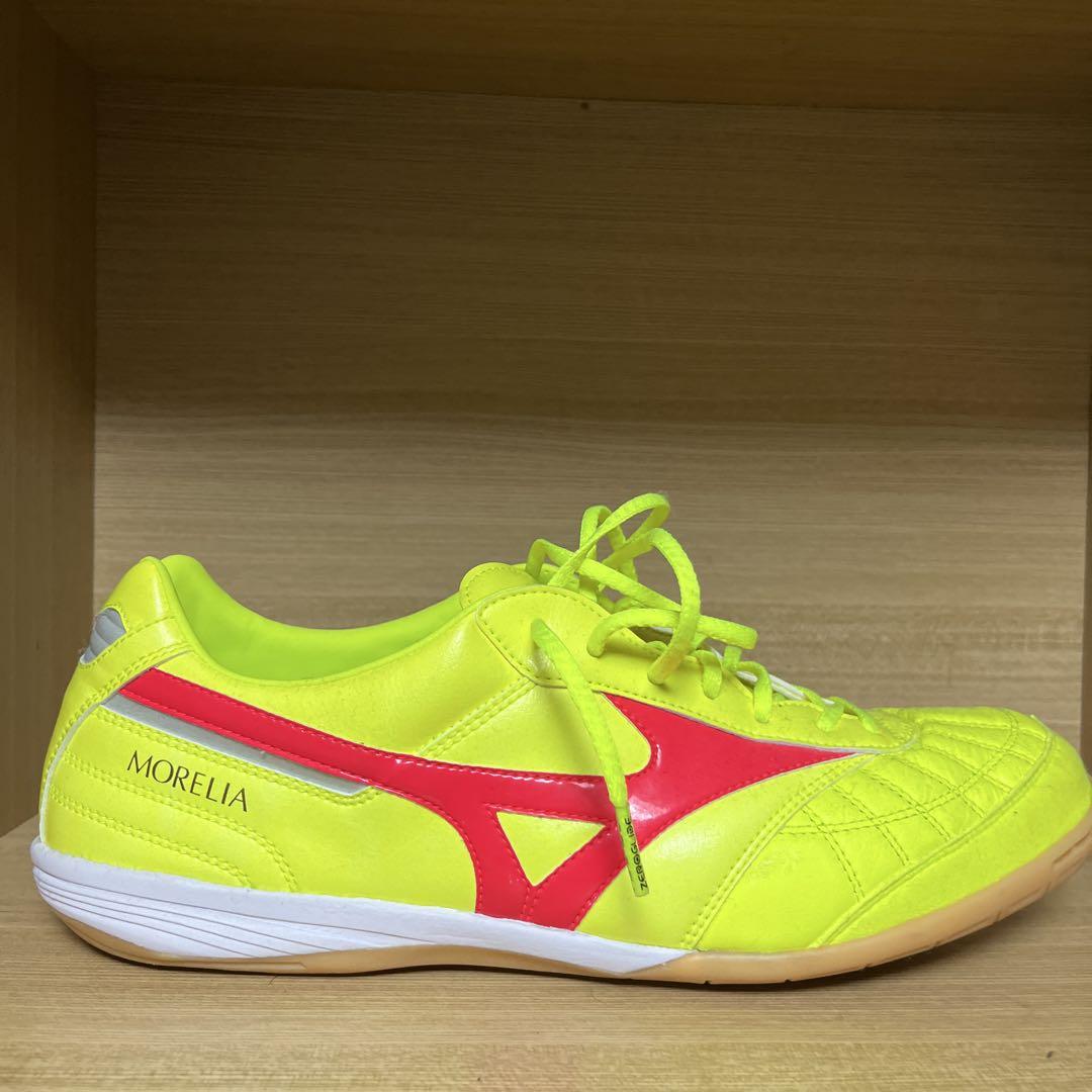Mizuno Morelia フットサルシューズ ネオンイエロー/レッド27.5