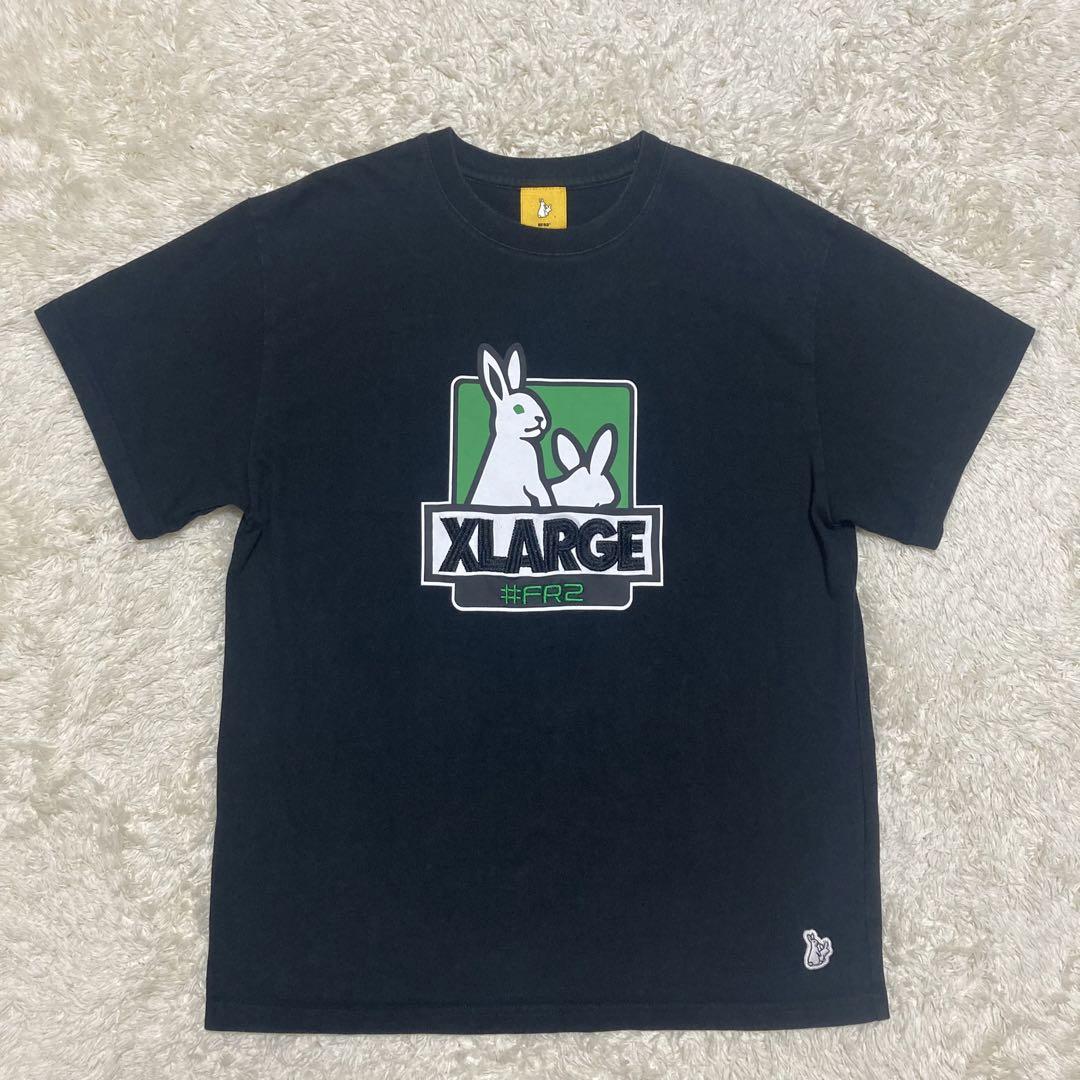#FR2 XLARGE コラボ Tシャツ プリント 刺繍 ワッペン 兎 うさぎ