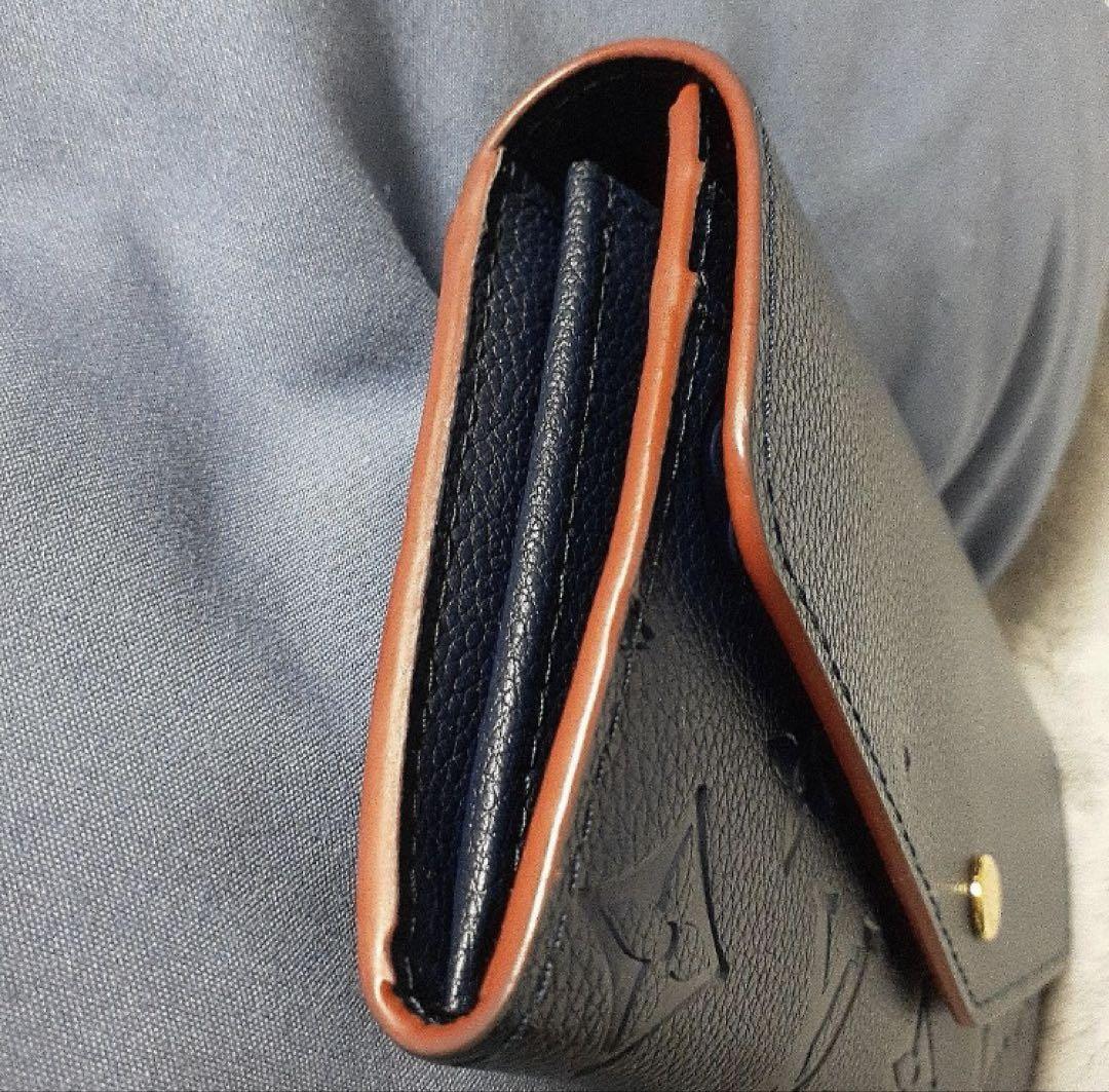 ネイビー LVモデル長財布