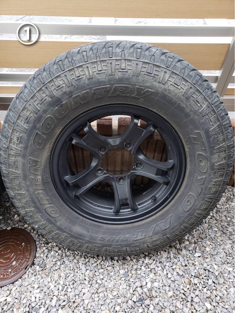 TOYOオープンカントリーAT 235/75r15 ウェッズキラー15インチ5本