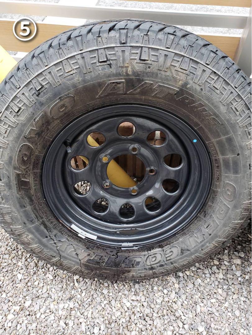 TOYOオープンカントリーAT 235/75r15 ウェッズキラー15インチ5本
