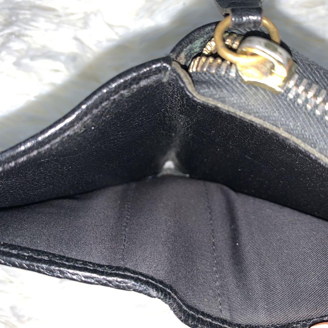 イルビゾンテ　ナターコレクション　シティウエスタン　二つ折り財布　レザー　黒　緑
