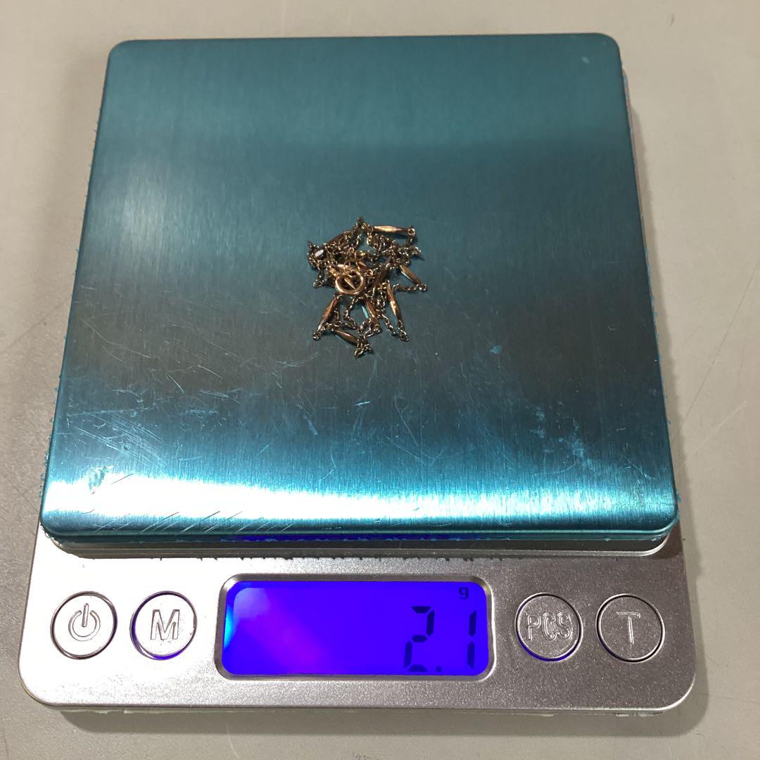 K18 刻印あり ネックレス 重量2.1g