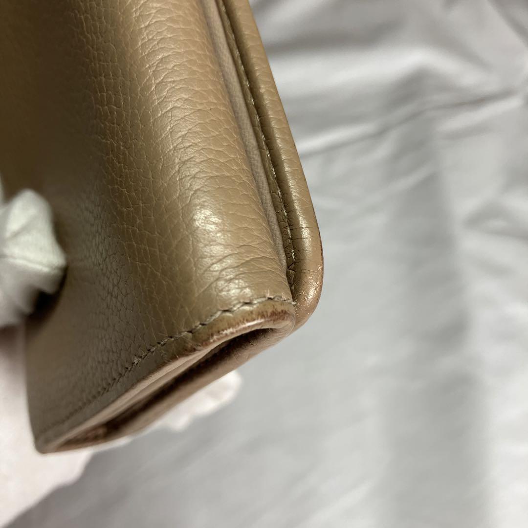 【SK】BVLGARI ベージュ 長財布