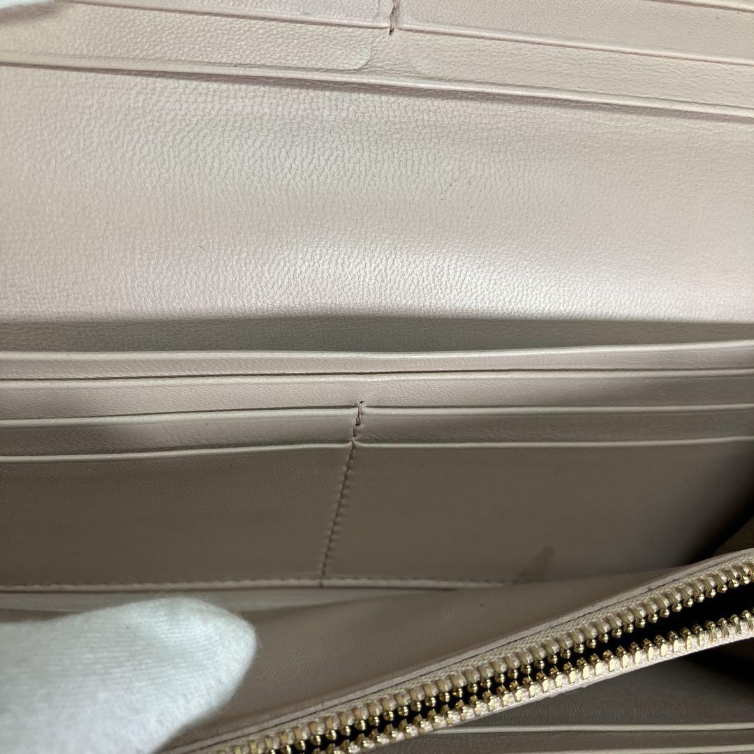 【SK】BVLGARI ベージュ 長財布