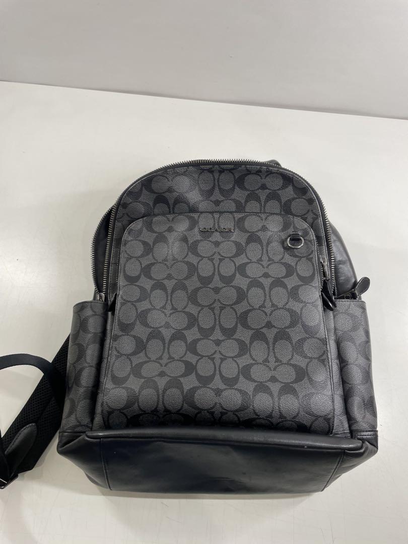 COACH グレー ロゴパターン リュック