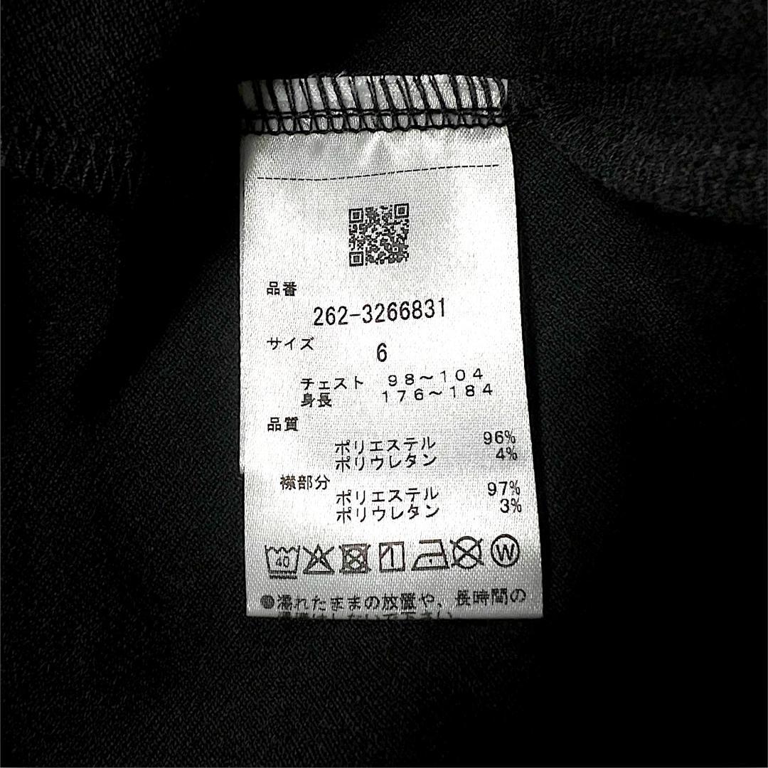 6 ジャックバニー ベアカノコ モックネック ハイネックカットソー ブラック