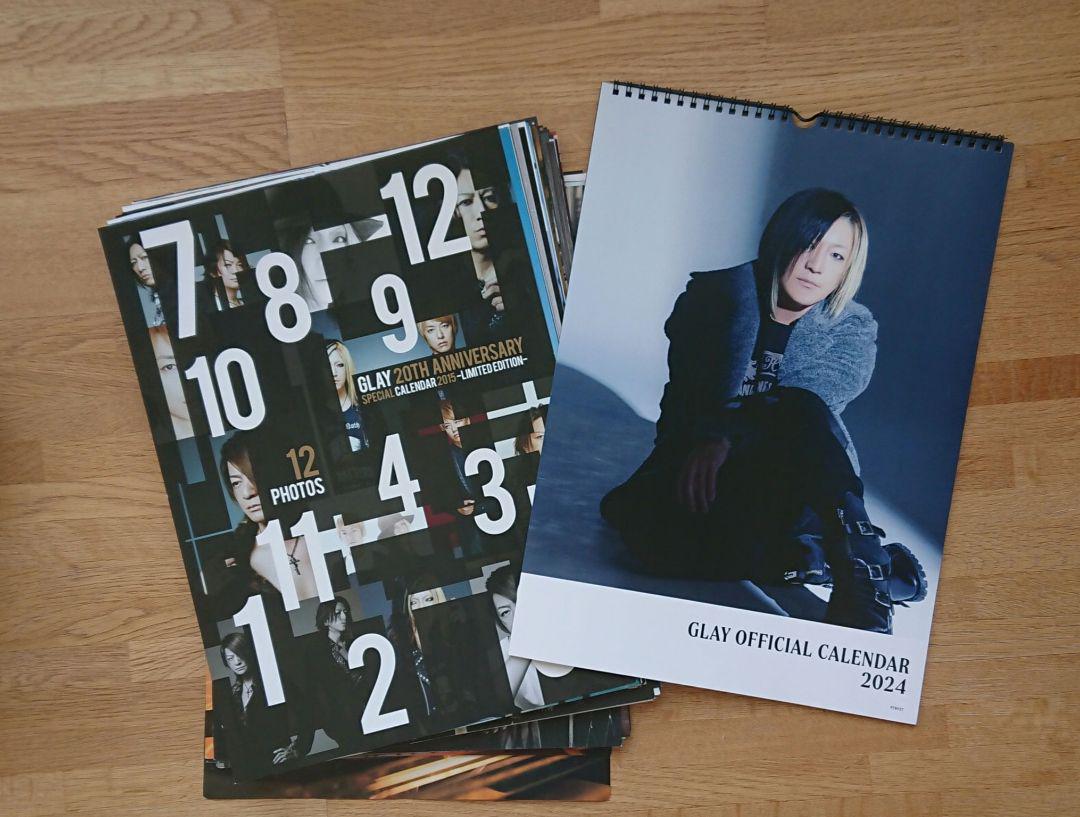 GLAY カレンダーポスター HISASHI JIRO TAKURO TERUミュージシャン
