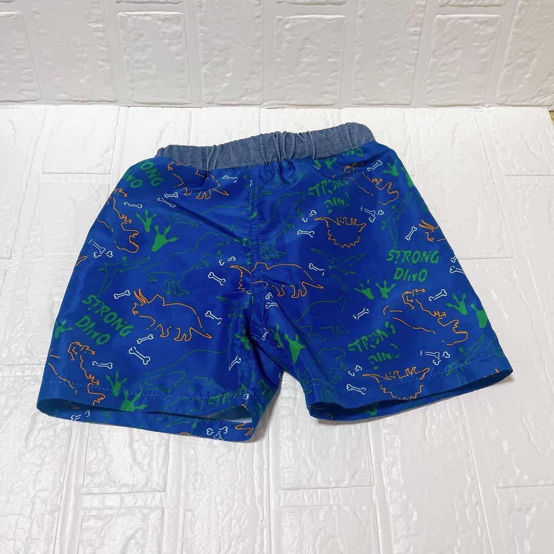 水着 パンツ 100サイズ 恐竜 ブルー
