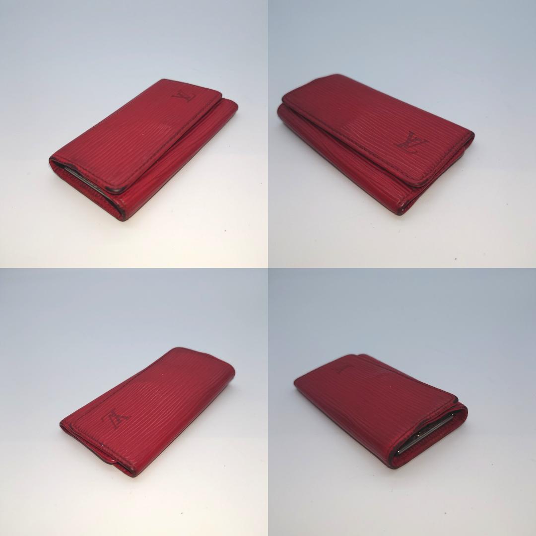 【美品】ルイヴィトン・4連キーケース・ミュルティクレ4・エピ・赤 LOUIS VUITTON - ルイヴィトン・4連キーケース・ミュルティクレ4