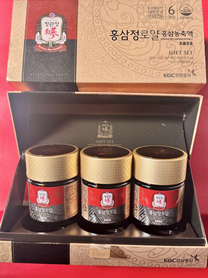 新品 未開封正官庄高麗人参エキス 紅参精ロイヤル 110gx3個