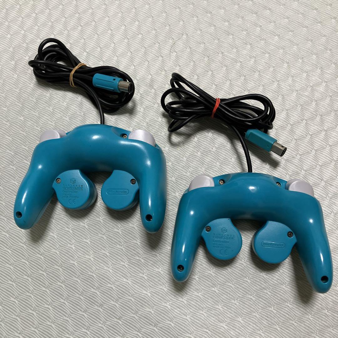 Nintendo ゲームキューブ コントローラー エメラルドブルー 2セット