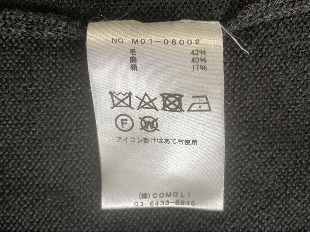 トップス COMOLI 7G W/L/S KNIT CARDIGAN size3