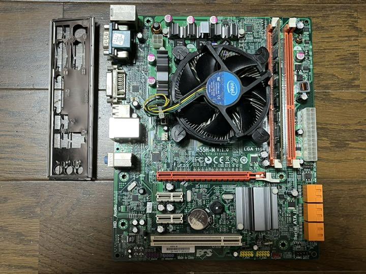 459円 完璧 ECS H55H-M V1.0 Core-i3 560 2GBメモリ付