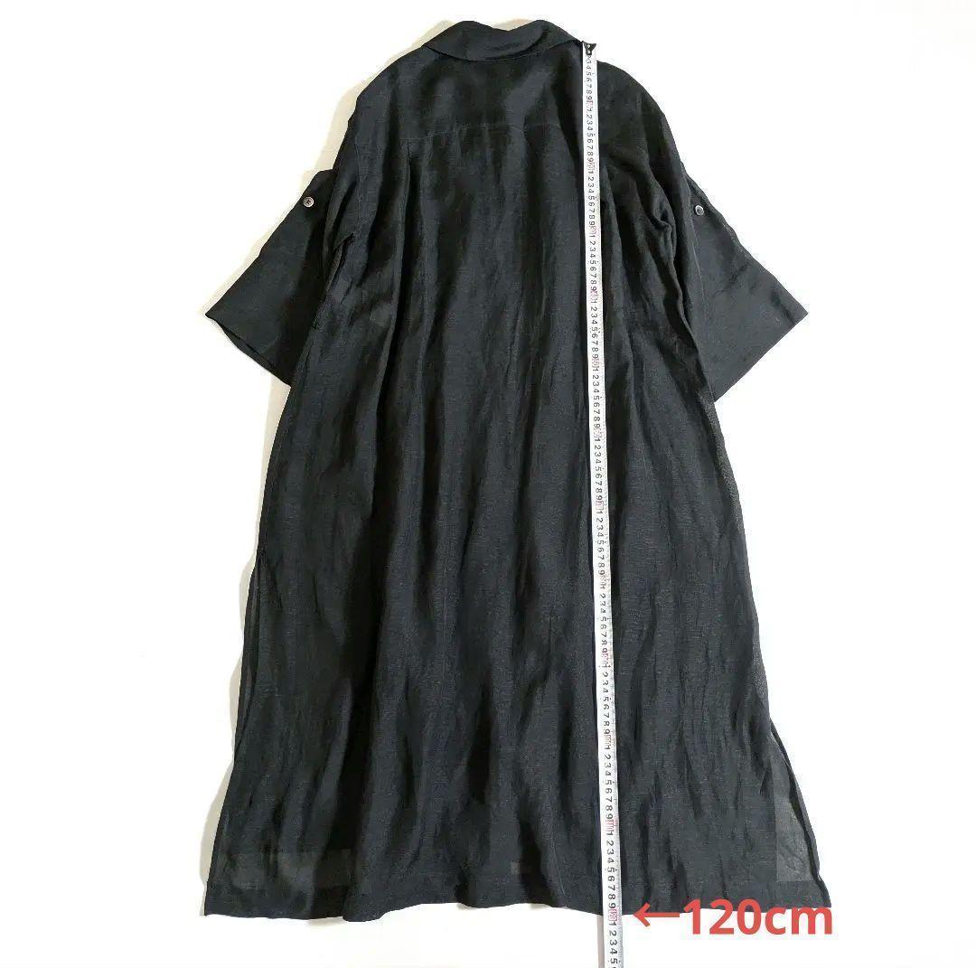BEIGE.／VALLET ロングシャツジャケット ワンピース ブラック 黒