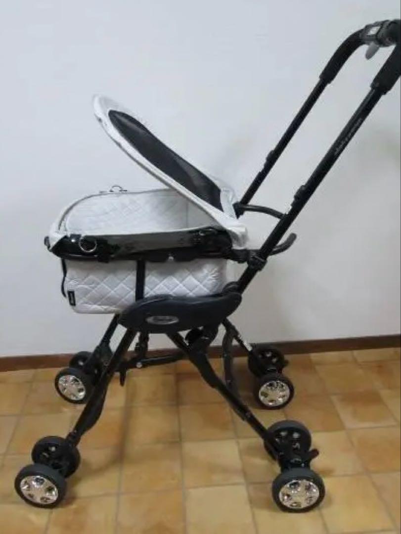 Compet コムペット　超小型犬用　旧型　ペットカート　ライトグレー　中古