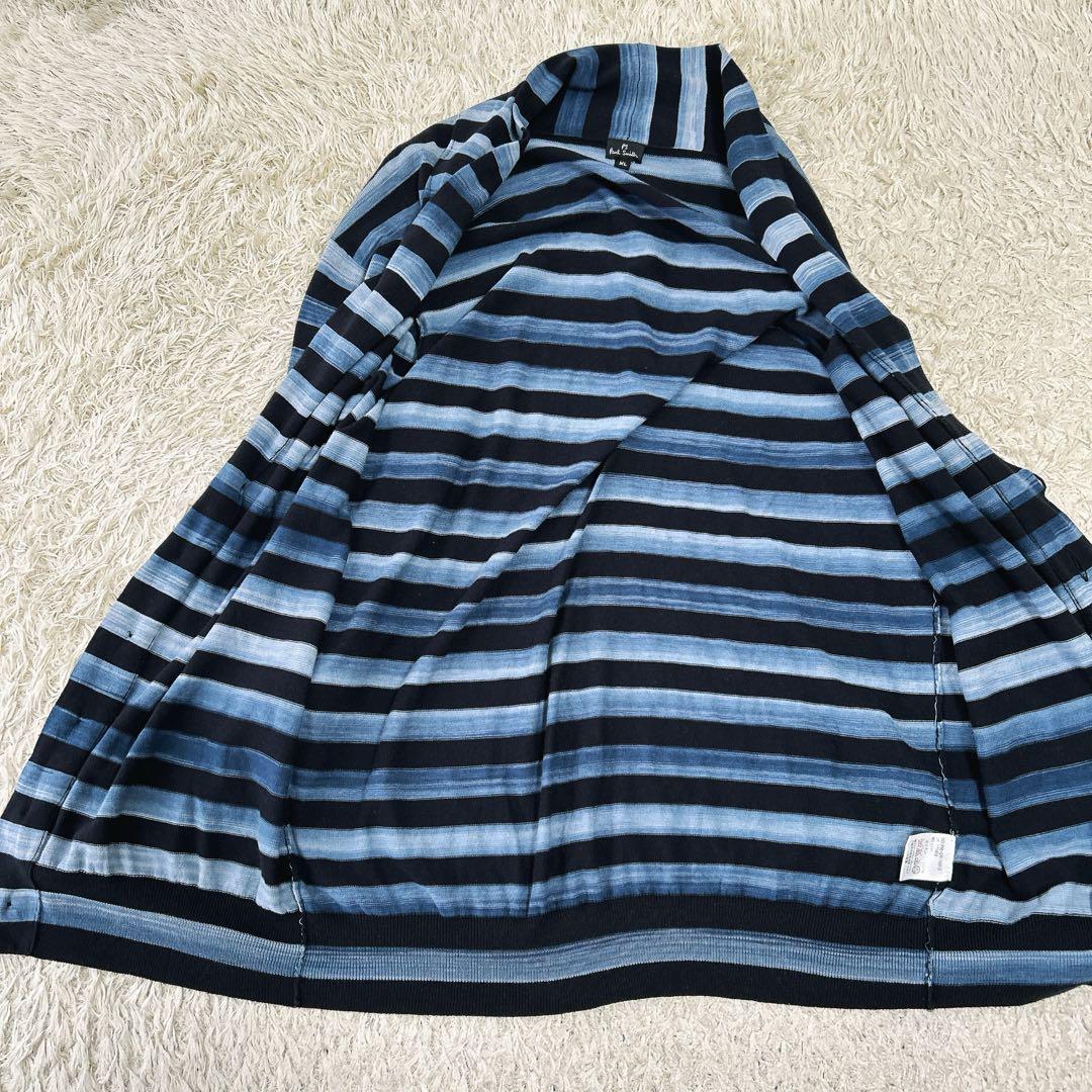 ピーエスポールスミス★美品★ショールカラーカーディガン★グラデーションボーダー