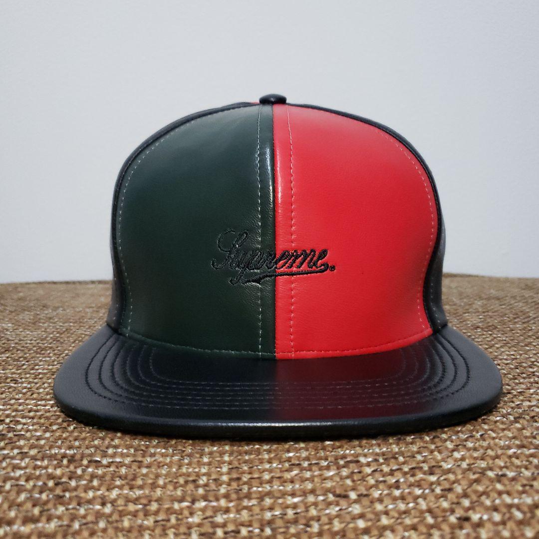 Supreme Leather Pinwheel Cap 6パネル レザー ☆★