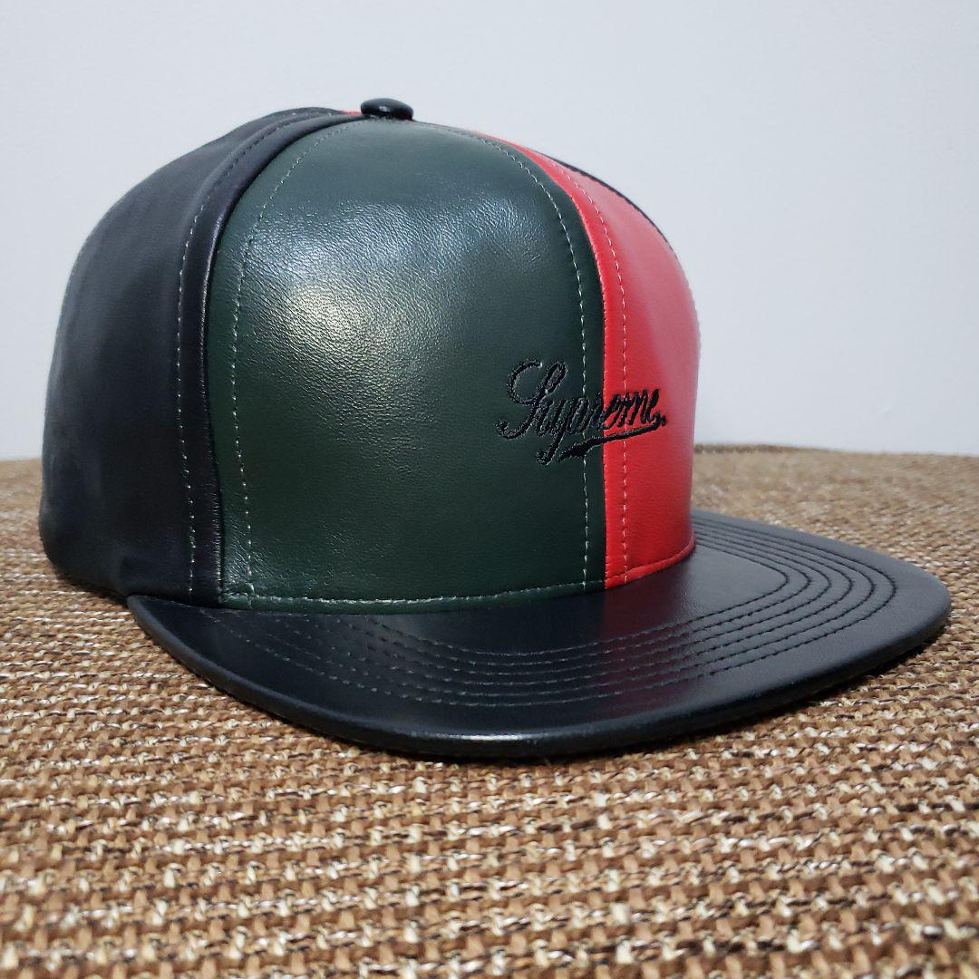 Supreme Leather Pinwheel Cap 6パネル レザー ☆★
