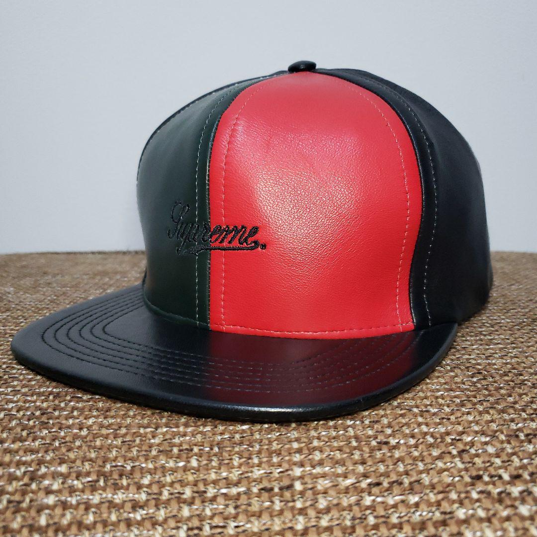 Supreme Leather Pinwheel Cap 6パネル レザー ☆★