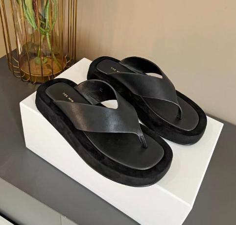 THE ROW Ginza サンダル THE ROW Ginza ツートーン レザー＆スエード プラットフォーム