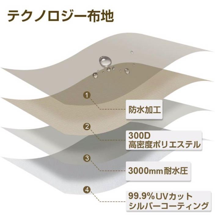 OUTDOORMASTER防水タープテント サイズ300×300cm jd8hS-m45903082994 色カーキ 低価大得価