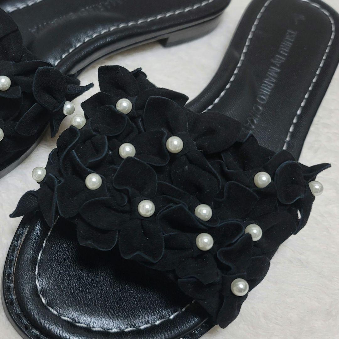 美品✨TSURU by Mariko Oikawa パール フラット サンダル balifitnesscenter.com