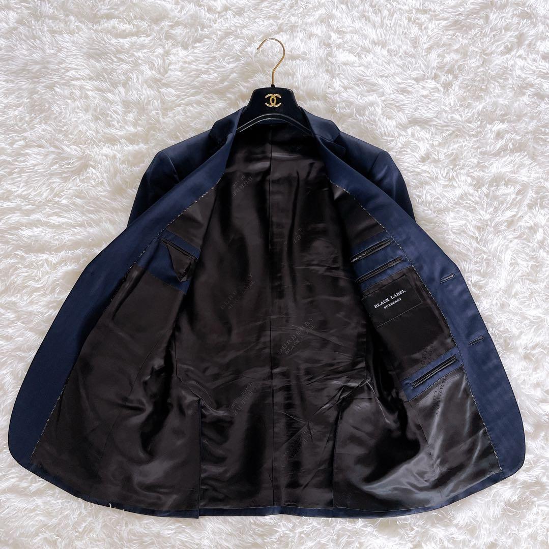 【BURBERRY BLACK LABEL】スーツ 3ピース ネイビー 36R