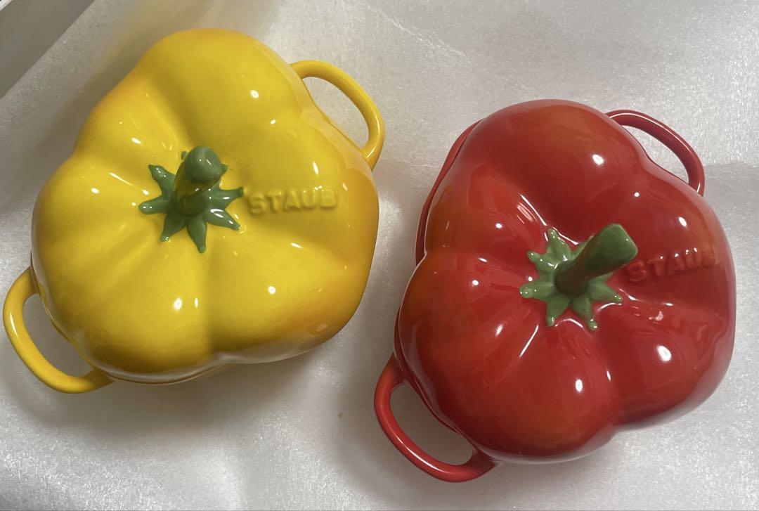 ストウブ 鍋 Staub パプリカココット 470mL(2個セット)