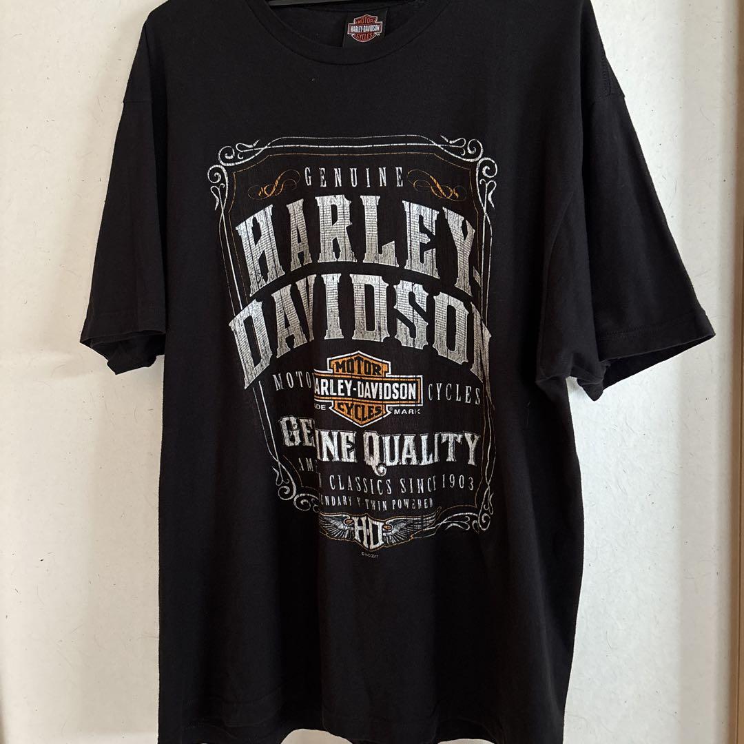 古着　ハーレーダビッドソン　Tシャツ　両面プリント　XL