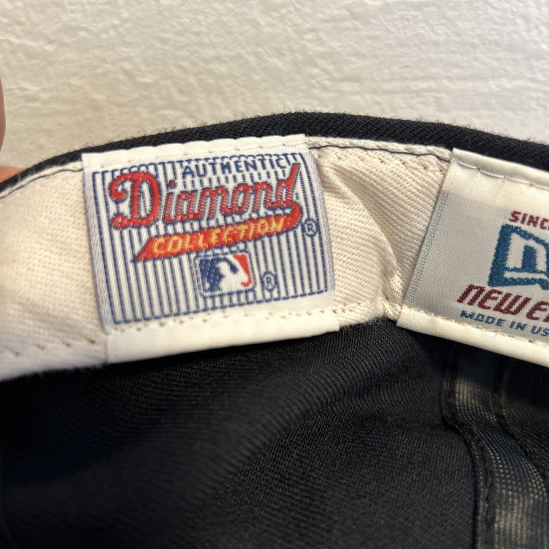 90s USA製 NEWERA diamond NY ニューヨークヤンキース