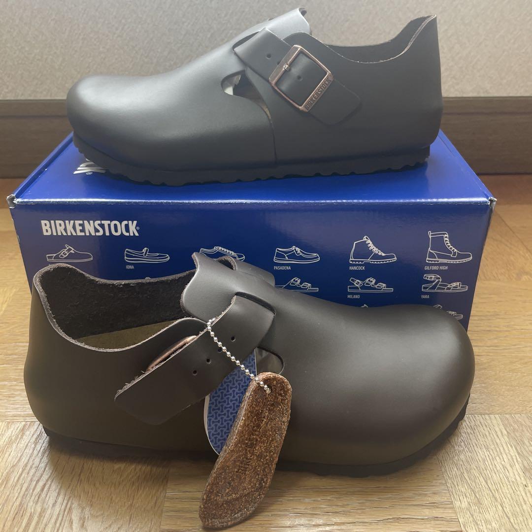 【新品】ビルケンシュトック シューズ（ロンドン）レザー　25センチ幅広