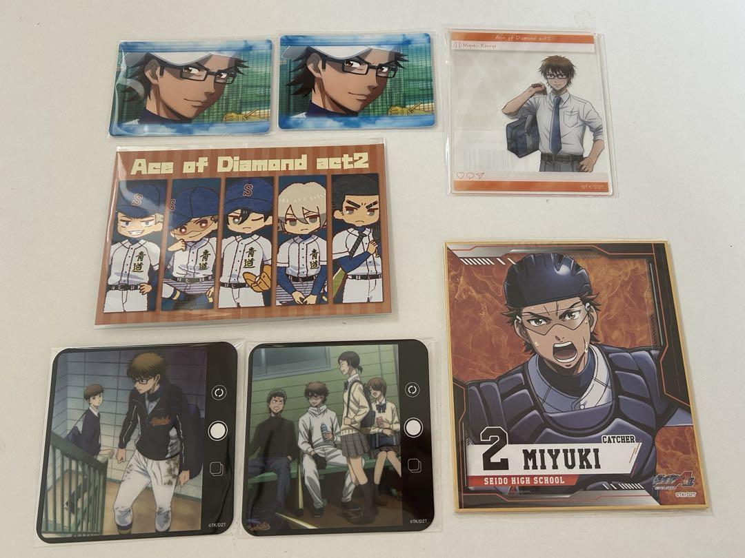 ダイヤのA 御幸一也 グッズ まとめ売り 色紙 アクリルカード