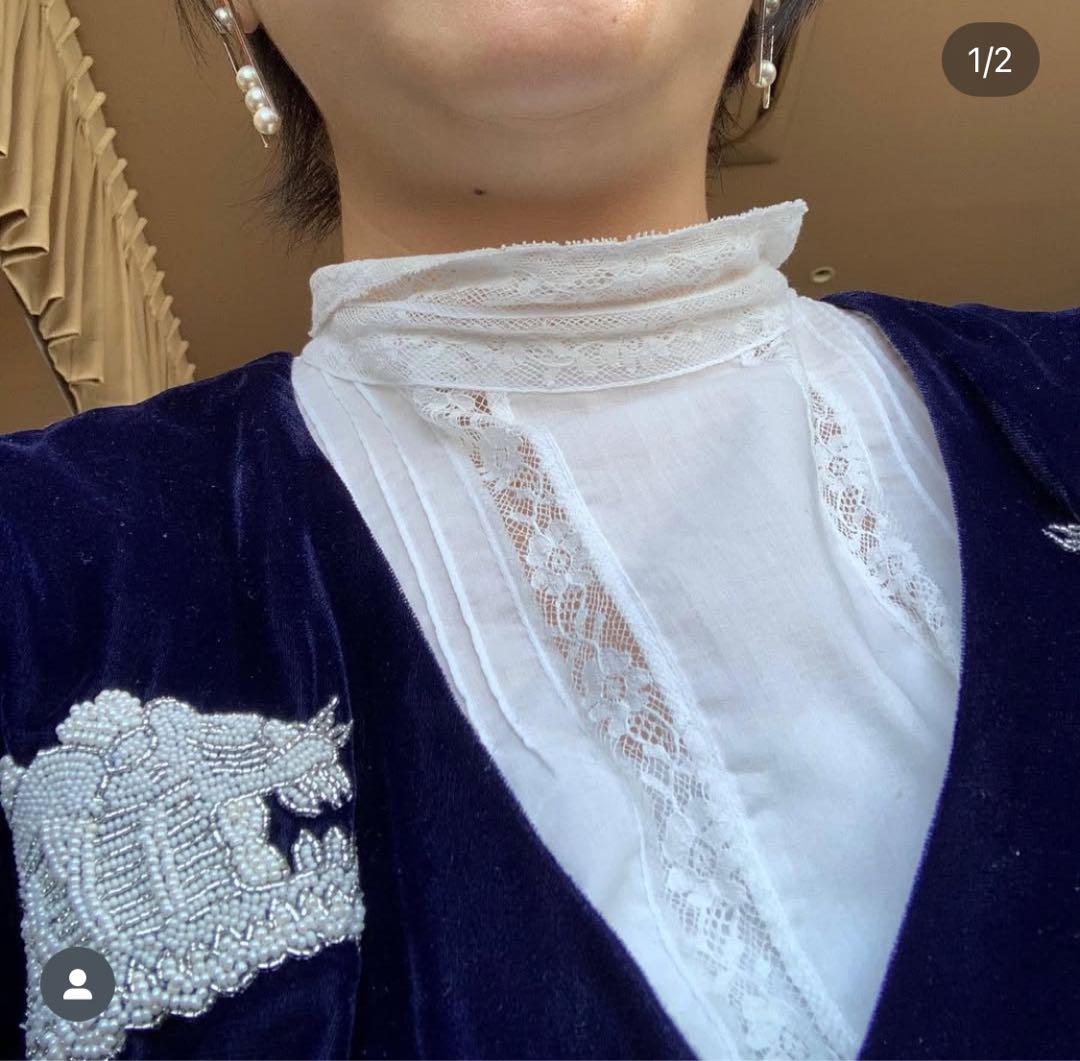 aodress アオドレス ベルベット カシュクール トップス