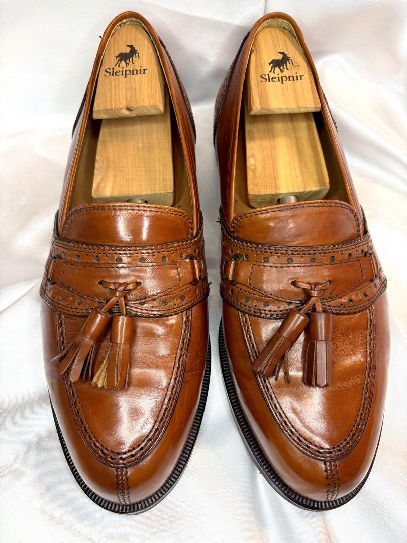 極美品　YVES SAINT LAURENT タッセルローファー　26茶色