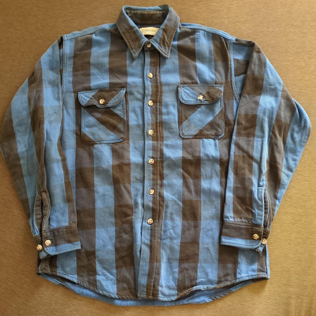 90s St John’s Bay ヘビーネルシャツ L Tall USA製